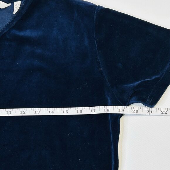 Victoria’s Secret Country Blue Velvet Velour Maxi Pajama Dress Nightgown Medium - Picture 8 of 8